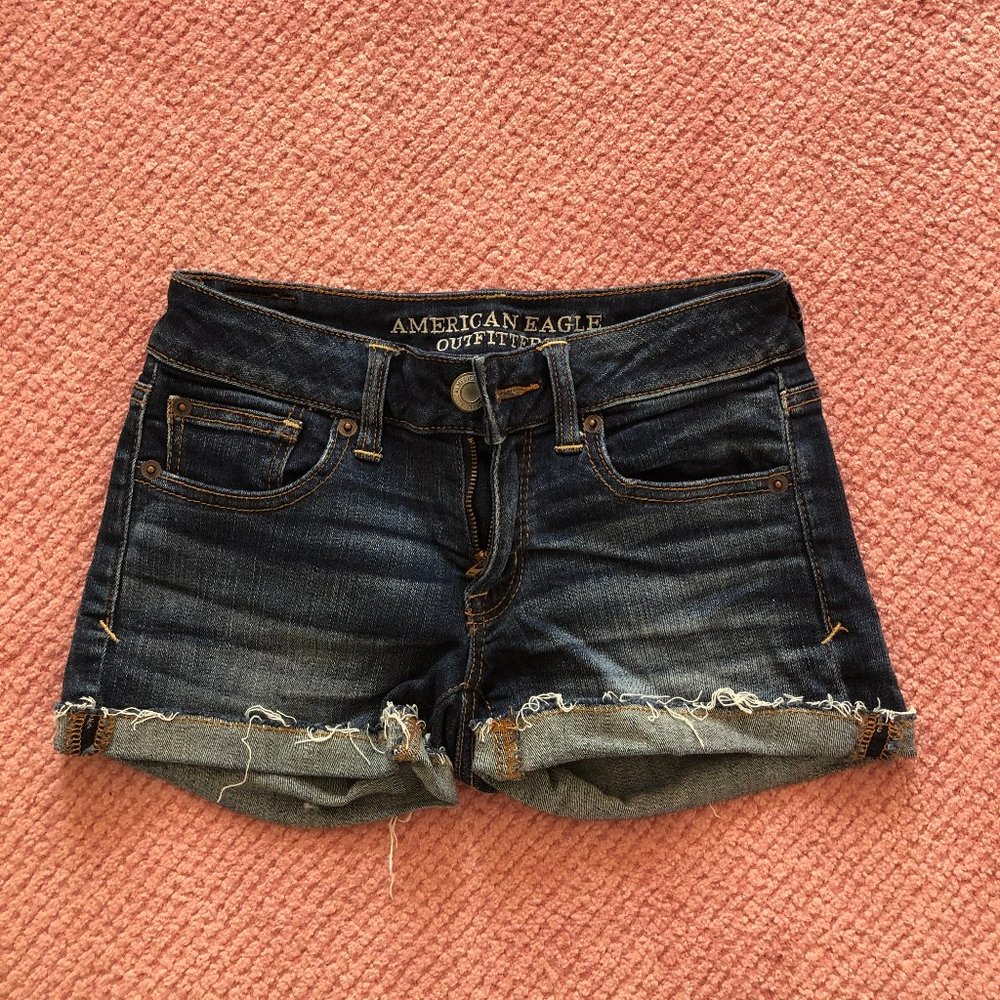 American Eagle Dark Jean Shorts